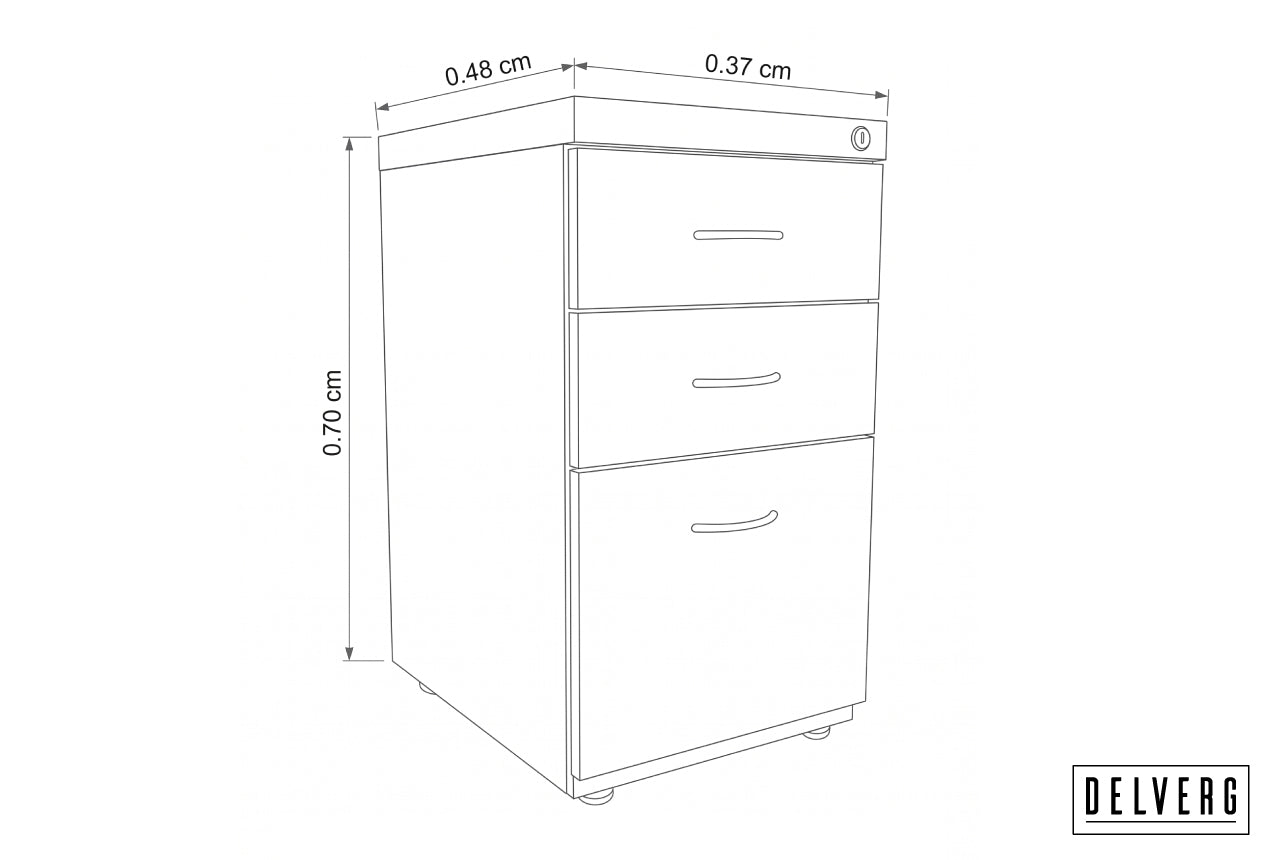 ARCHIVADOR 2X1 CON FRENTES EN MADERA