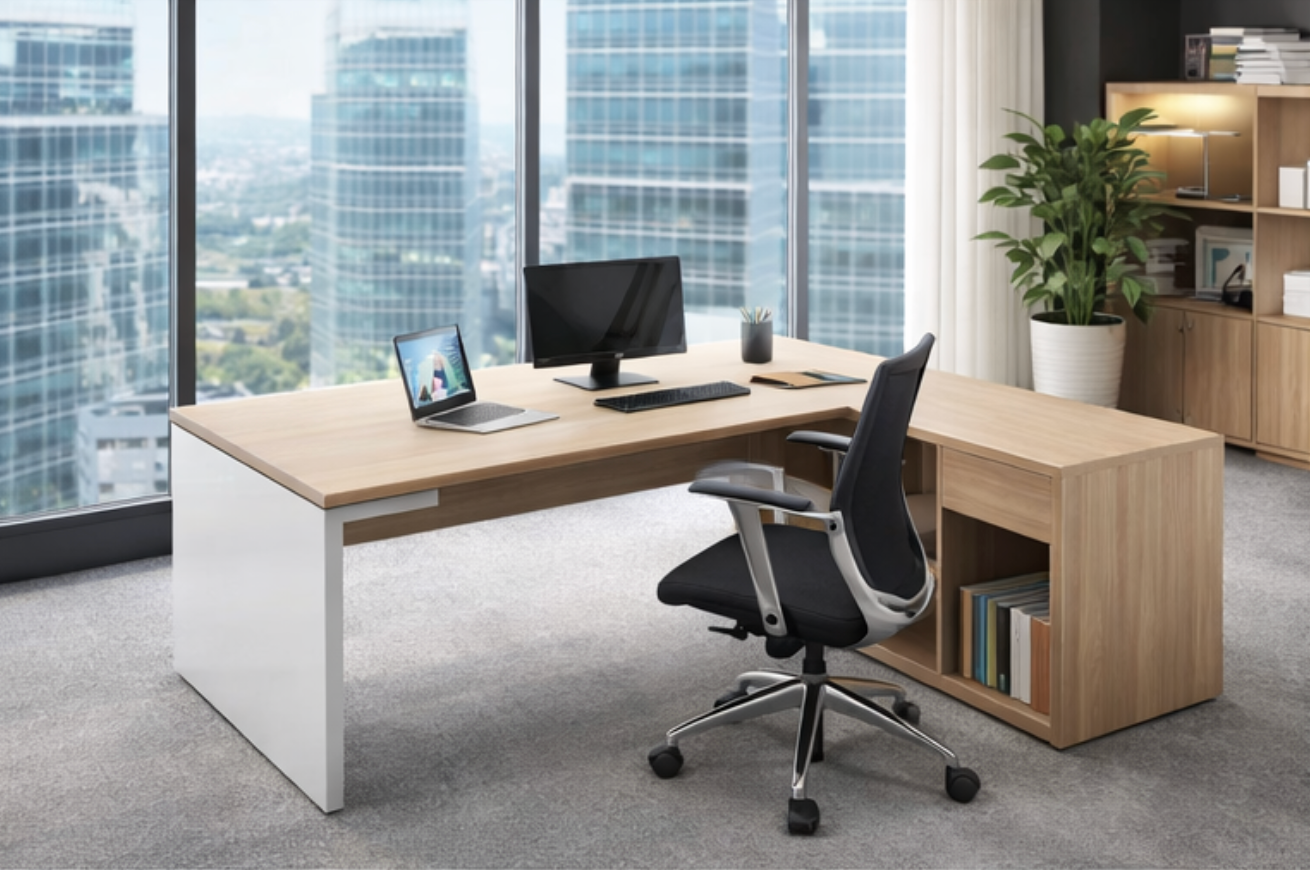 ESCRITORIO GERENCIAL CREDENZA