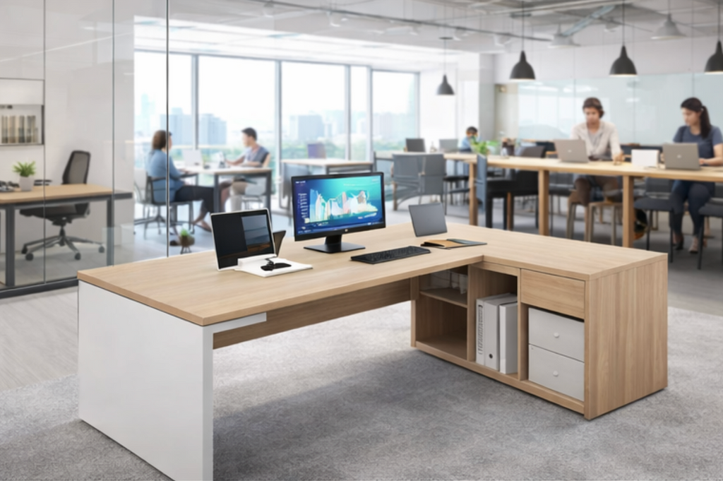 ESCRITORIO GERENCIAL CREDENZA