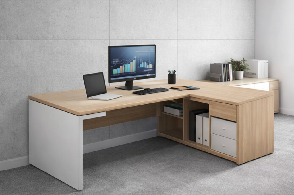 ESCRITORIO GERENCIAL CREDENZA