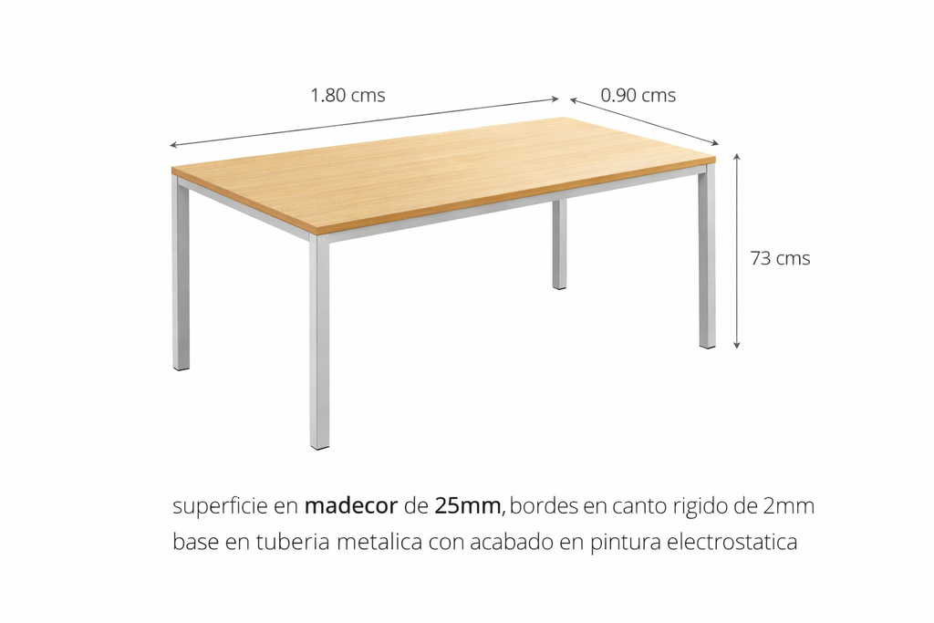 MESA DE JUNTAS BASE METALICA