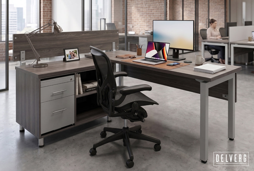 Escritorio gerencial con credenza N