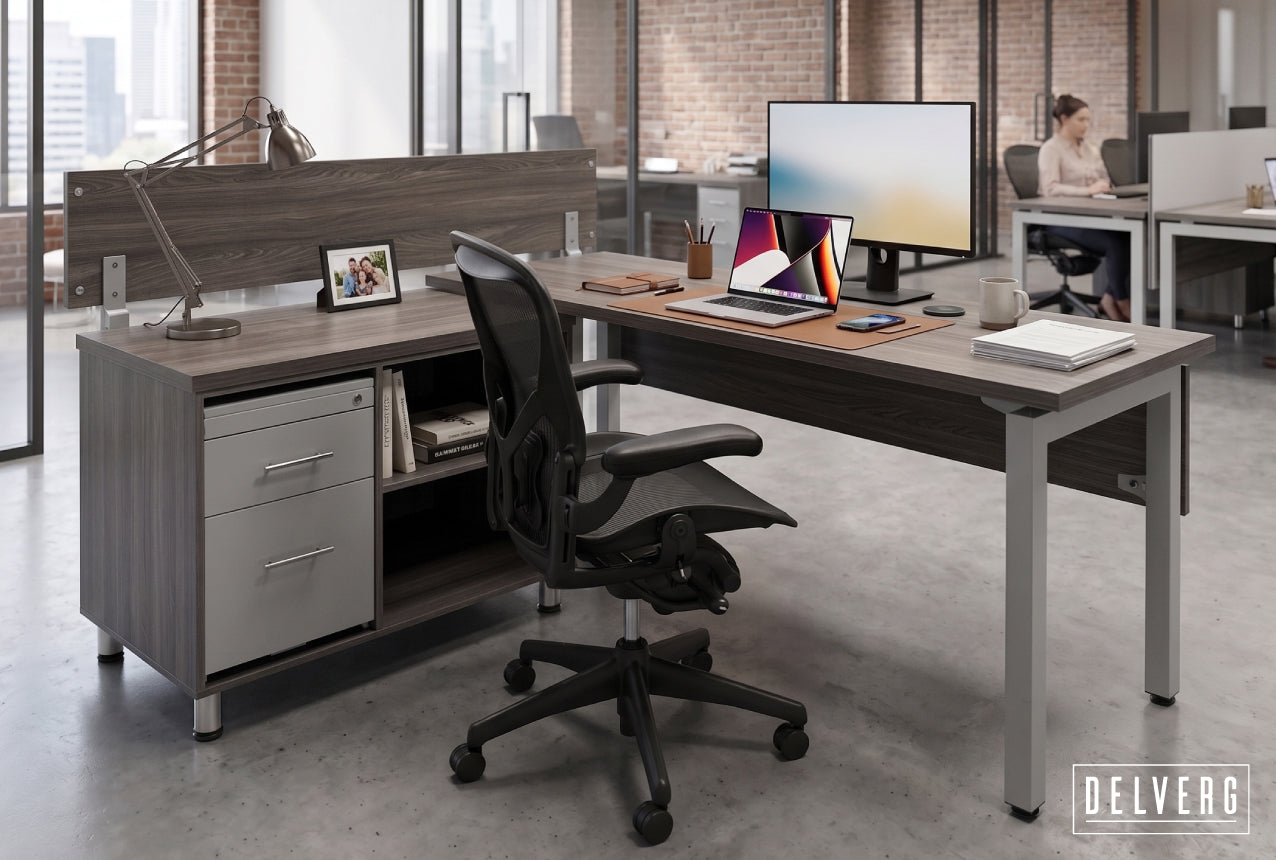 Escritorio gerencial con credenza N