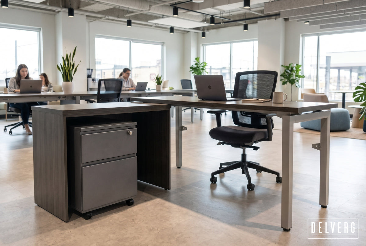 Escritorio gerencial con credenza N