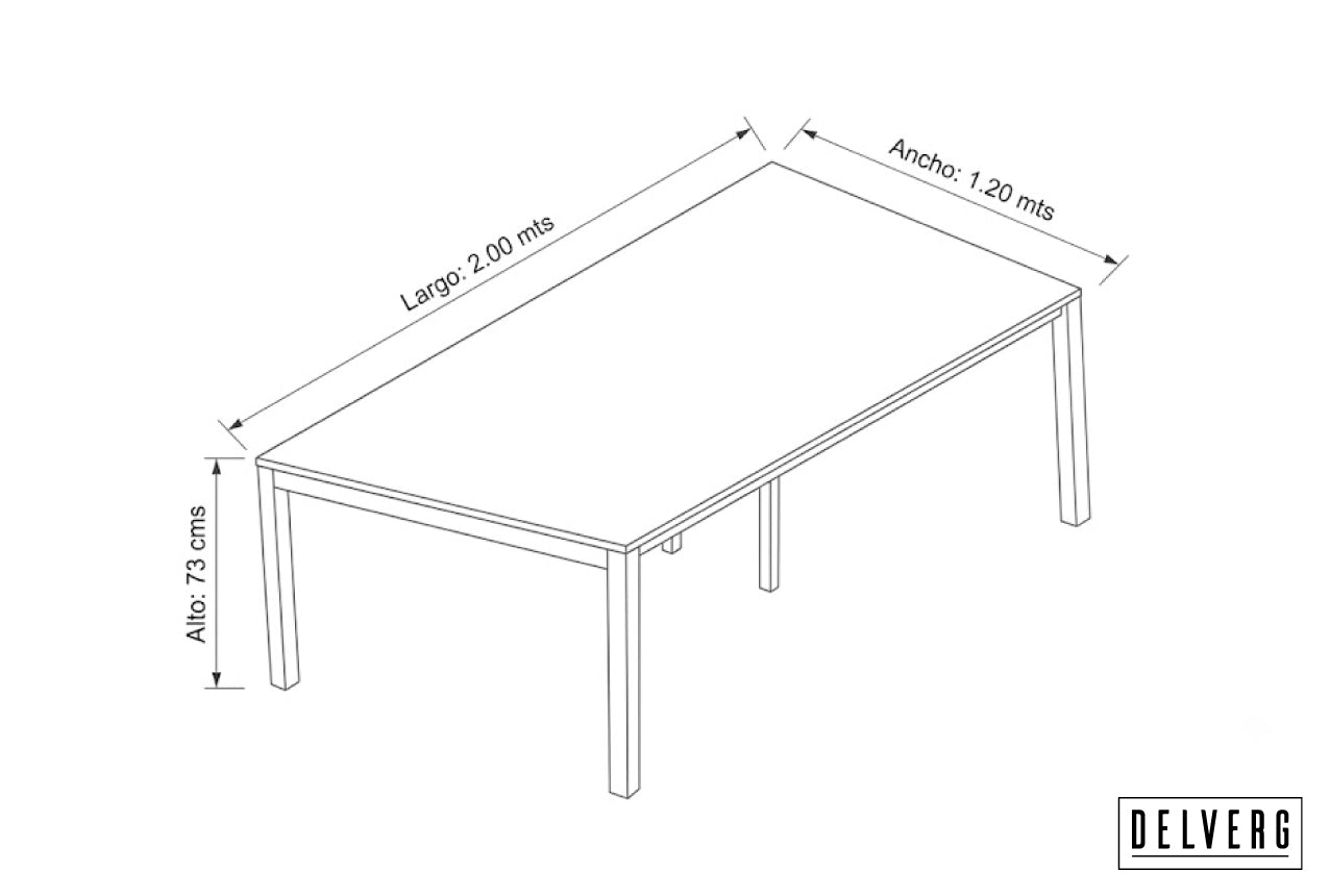 MESA DE JUNTAS WENGUE