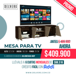 Mesa Para Tv Orus, Miel y Caoba, con Espacio Para Televisor de 80 Pulgadas - delverg.co
