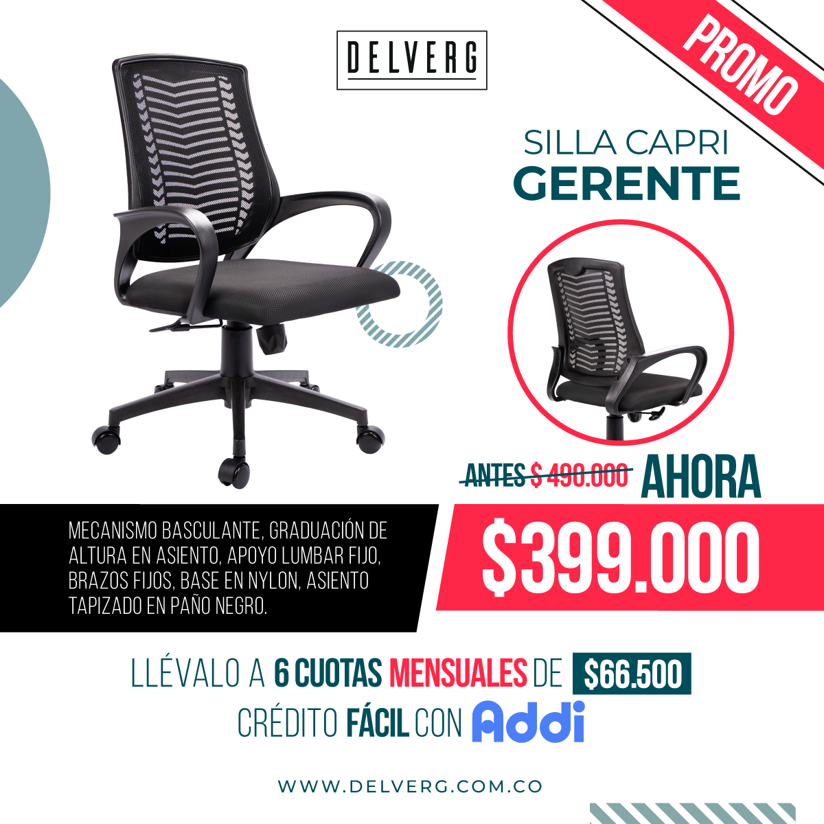 SILLA CAPRI GERENTE