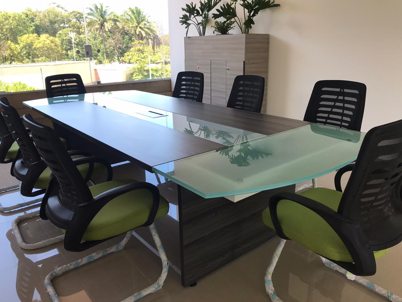 Mesa de juntas madera - vidrio - delverg.co