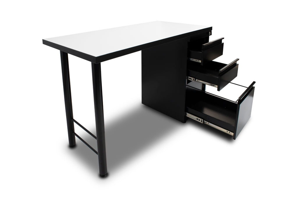 Escritorio basico en H con archivador - delverg.co