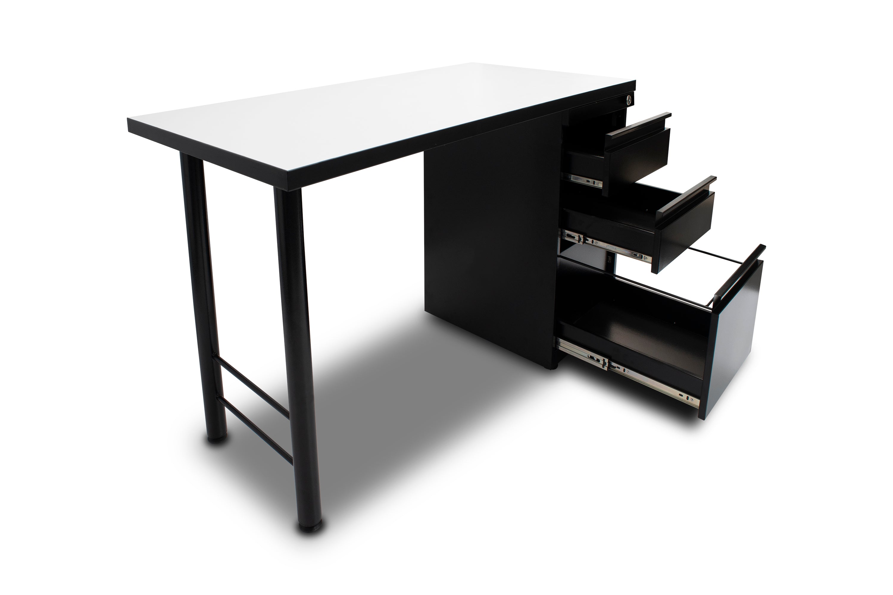 Escritorio basico en H con archivador - delverg.co
